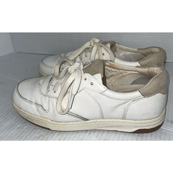 Madewell Court Shoes Womens 9.5M White Leather Casual Walking Comfort Minimalist - Picture 5 of 13